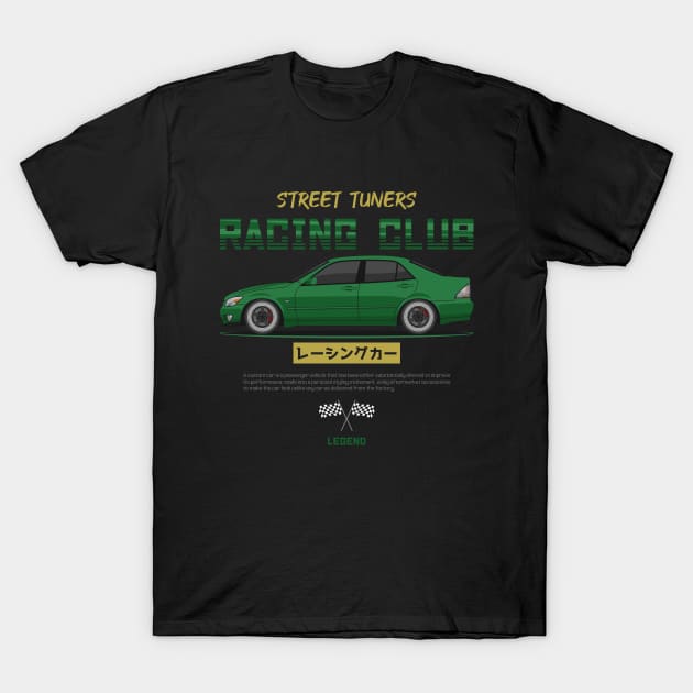 Tuner Green IS 200 IS 300 JDM T-Shirt by GoldenTuners